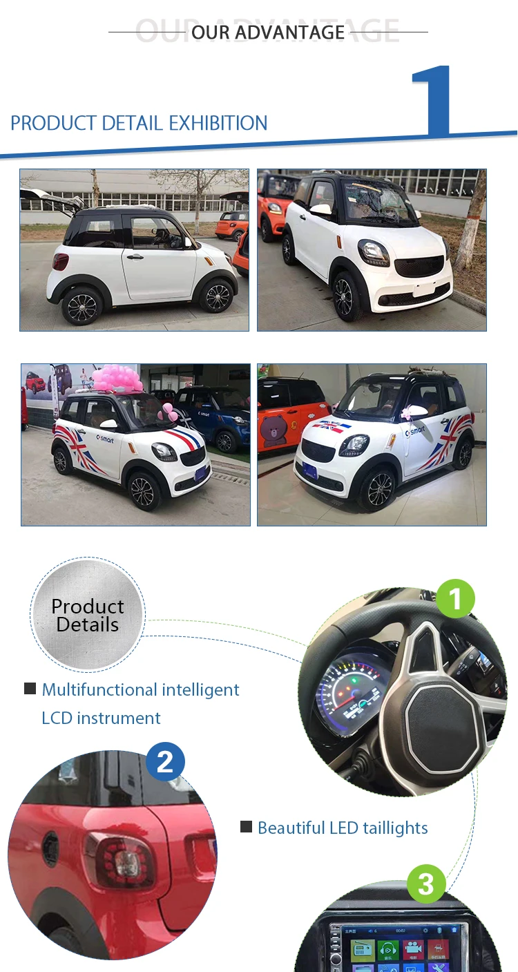 4 Seats Mini Electric Micro Car Adult Mini Electric Car