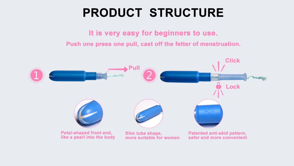 Professional Disposable 3 Tubes Applicator Tampon Manufacturers Buy 3