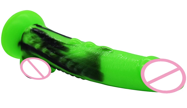 Faak Black And Green Animal Shape Dragon Alien Dick Erotic Toys Sex