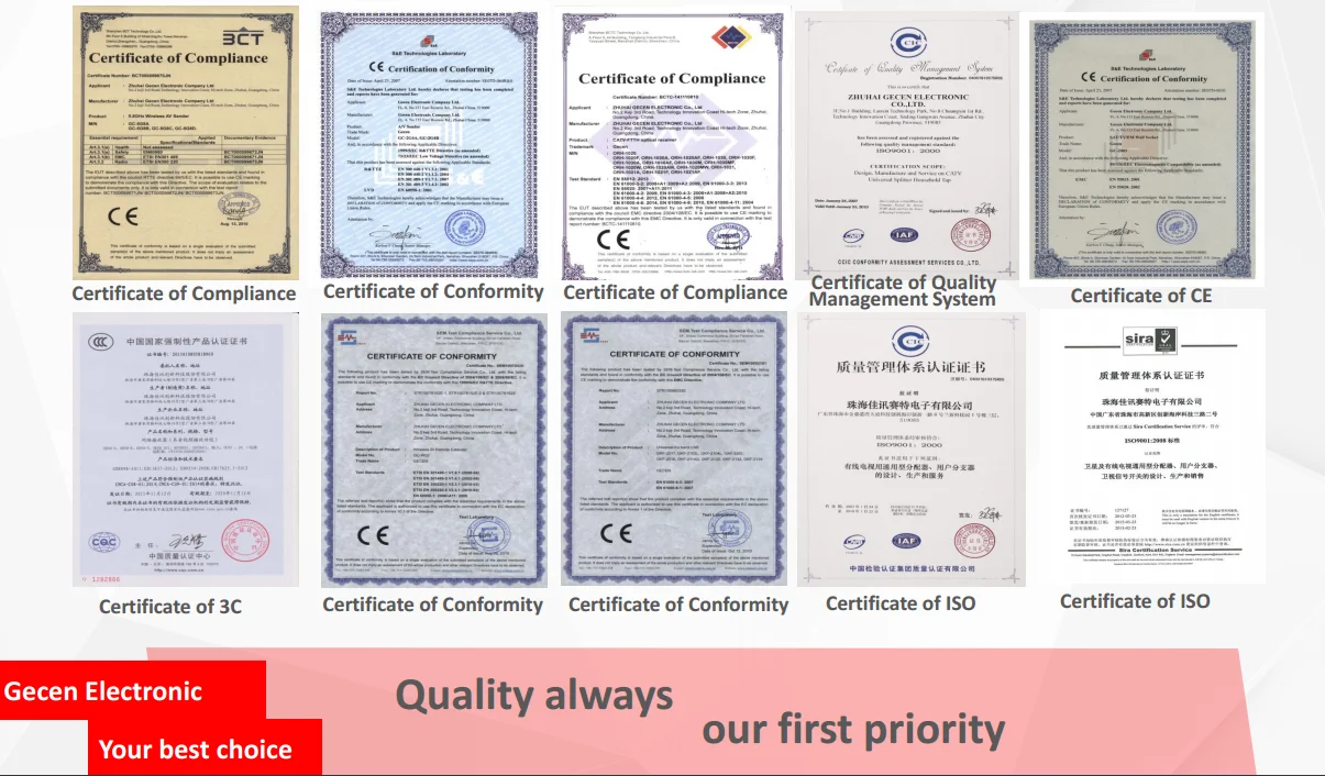 certifications