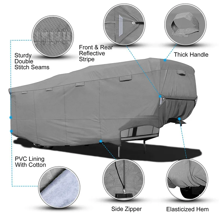 Outdoor Protect 5th Wheel Rv Cover,Fifth Wheel Camper Covers 29'33