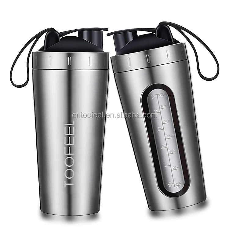 TOOFEEL Stainless Steel Shaker Bottle - 28 oz Metal Shaker Cups for Protein  Shakes, 2 Whisk Ball, No…See more TOOFEEL Stainless Steel Shaker Bottle 