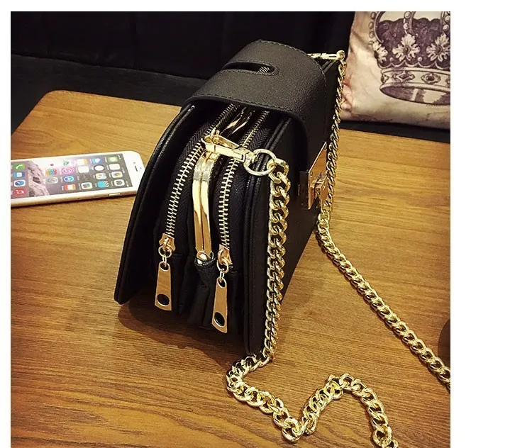 Women Shoulder Bag Chain Strap Flap Designer Handbags Clutch Bag