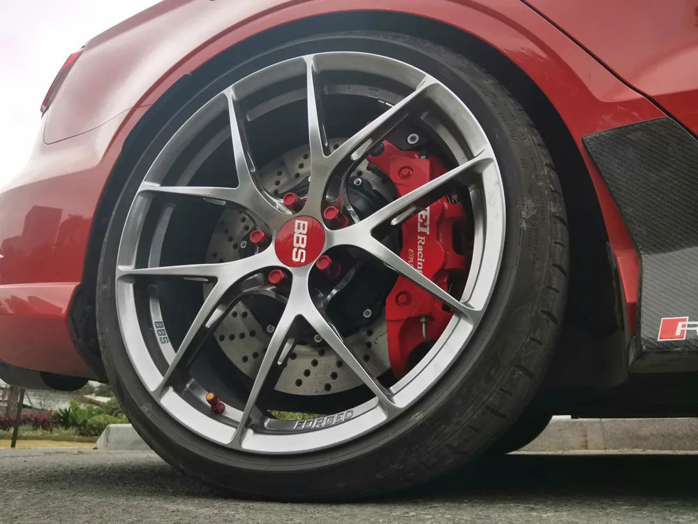 Rear Caliper Kit 4piston Caliper With 378x28mm Disc Rotor Epb For Audi