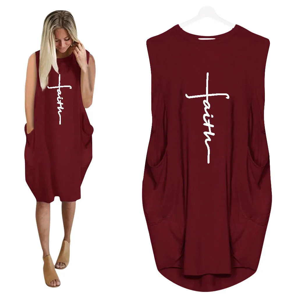 faith t shirt dress