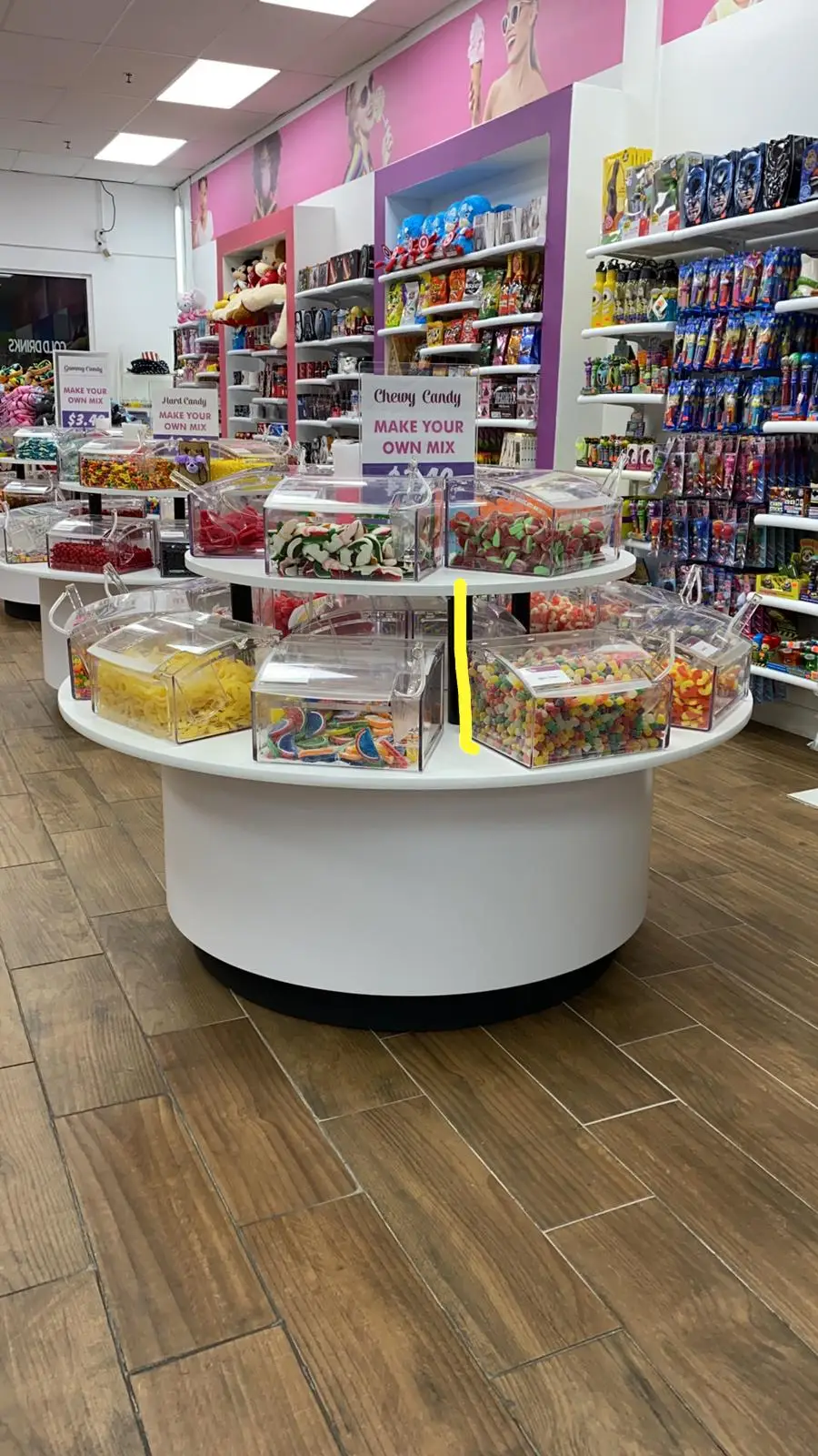 Ecobox Candy Display Rack And Furniture With Acrylic Candy Bins For Candy Store In Usa Market