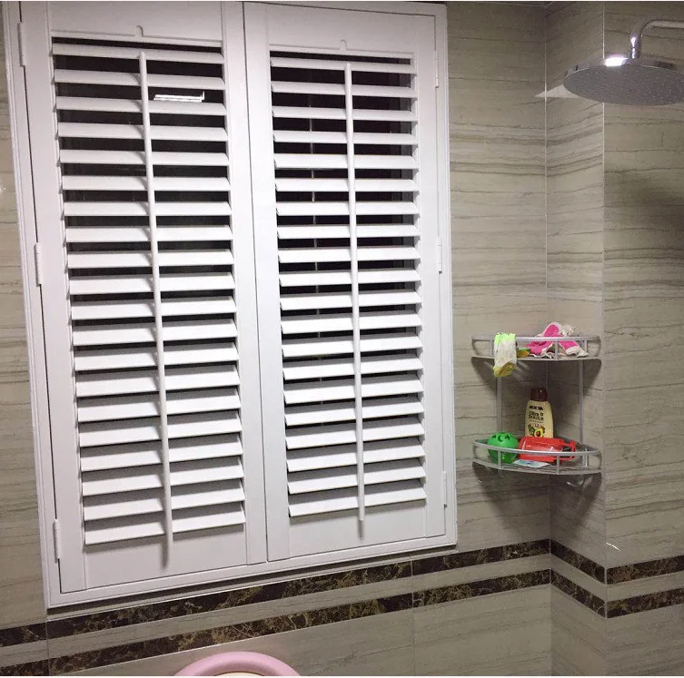 Waterproof Faux Wood Pvc Plantation Shutter Buy Plantation Shutter