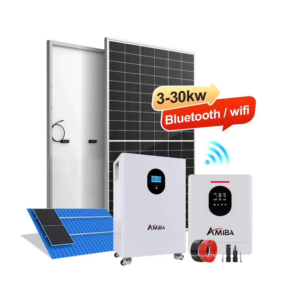 LiFePO4 battery bank integrated with 10kW solar inverter system