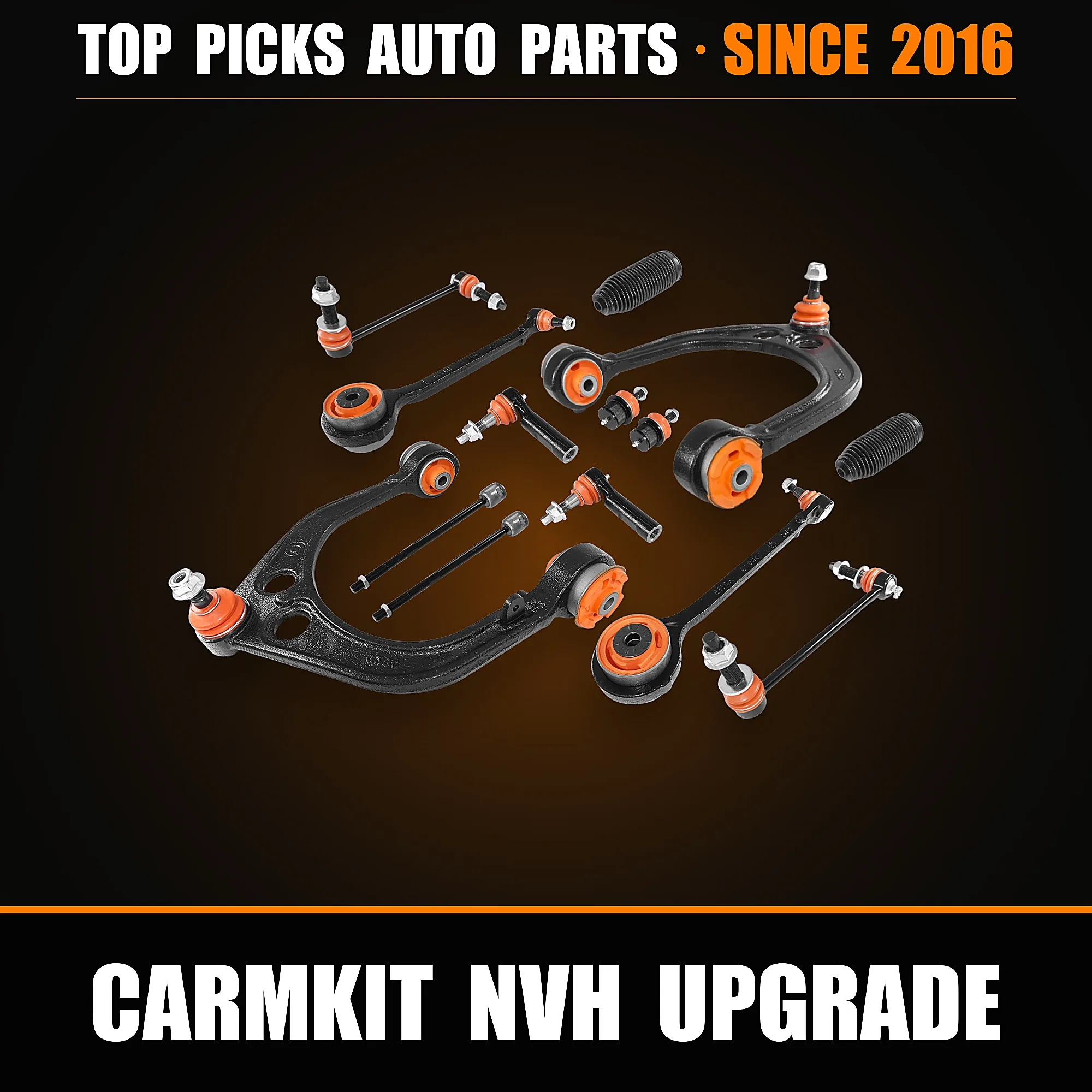 TOPICKSAP CARMKIT NVH Upgrade &middot; Orange polynitrile control arm bushing kit