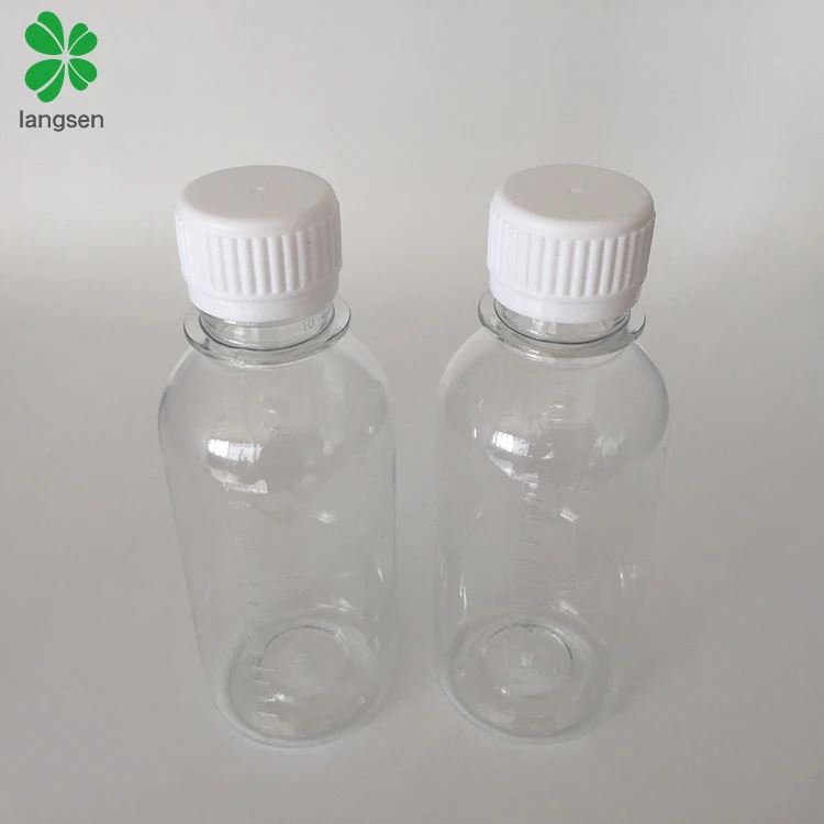 Wholesale 150ml 5oz PET graduated bottle container