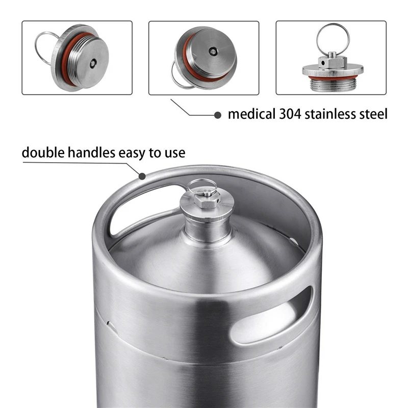 304 food-grade stainless steel beer barrel alcohol storage beverage tank Beer Barrel manufacture