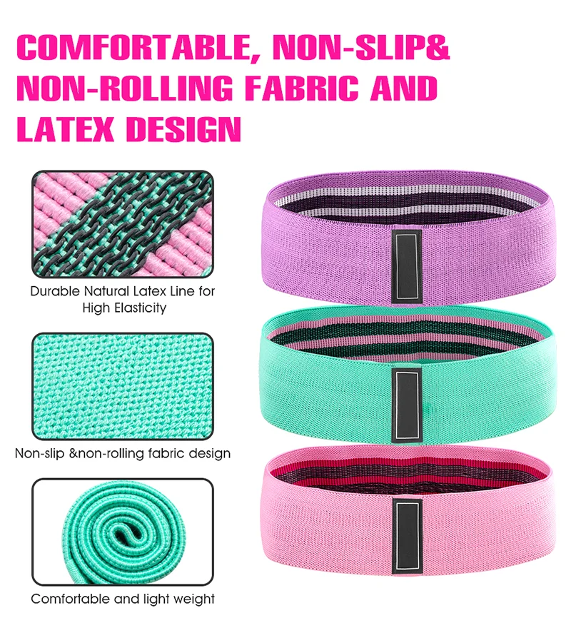 Paidu Heavy Duty Hip Resistance Custom Figure 8 Shape Booty Band - Buy ...