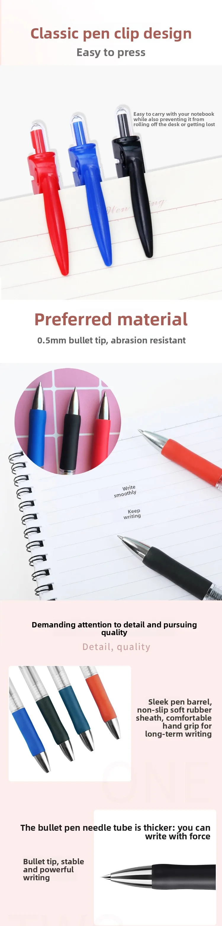 Intrekbare gelpen professionele signatuurpen met eigen logo_voghion.com