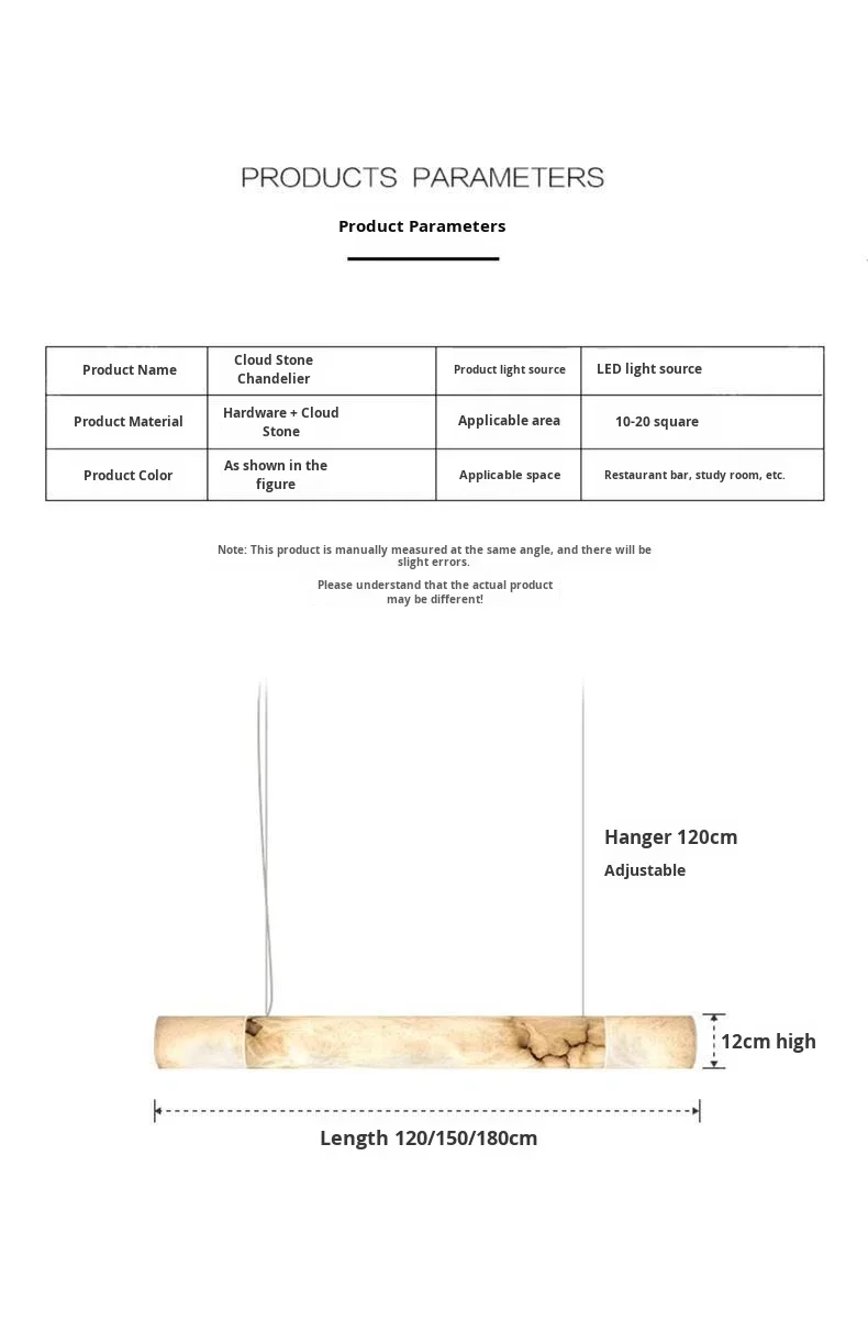 product all copper natural marble led chandelier ceiling mounted dimmable luxury dining bar lamp chinese character strip middle size-9