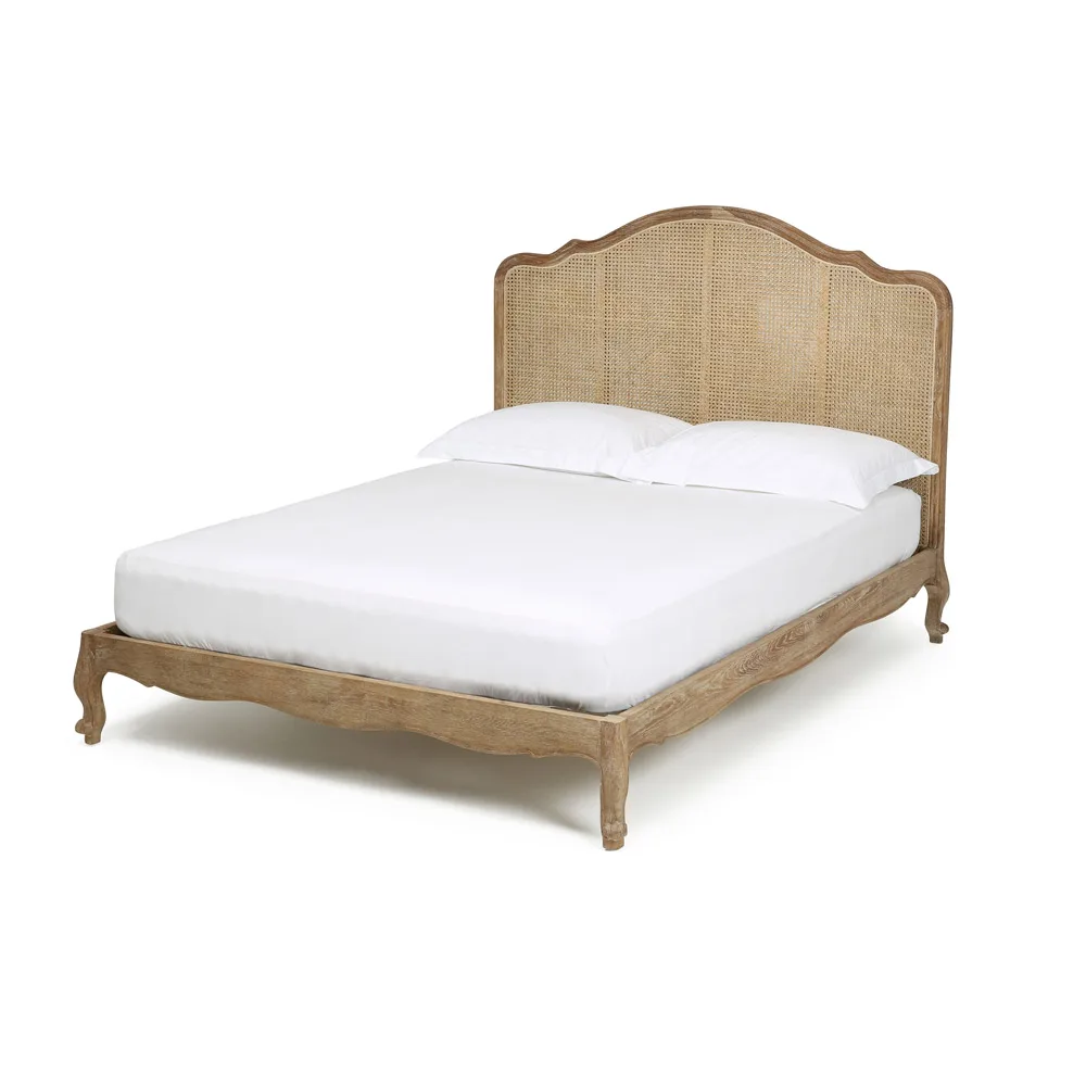 New design french style cane rattan bed frame, View cane bed, MW HOME Product Details from