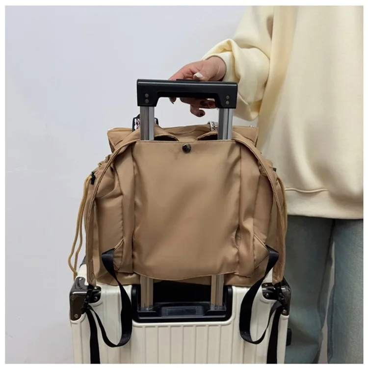 Large Capacity Double Shoulder Mommy Bag Portable Fashion Parent-Child Backpack Car Cradle Maternity Shopping Basket Lazy Travel