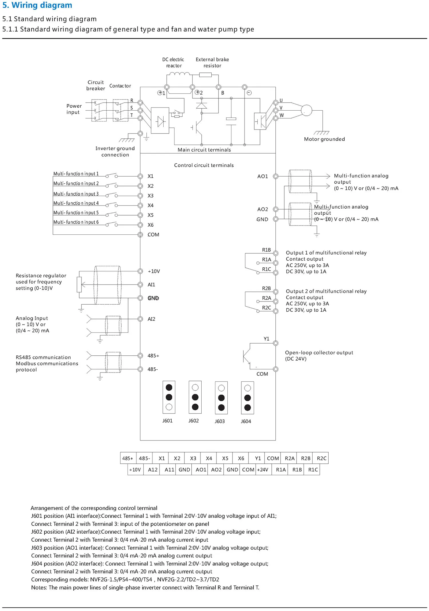 Chint original NVF2G Inverter VFD 1Phase 3 phase 220V 380V NVF2G-3.7/TS4 NVF2G-7.5/TS4 NVF2G-15/TS4 CHNT Frequency Inverter