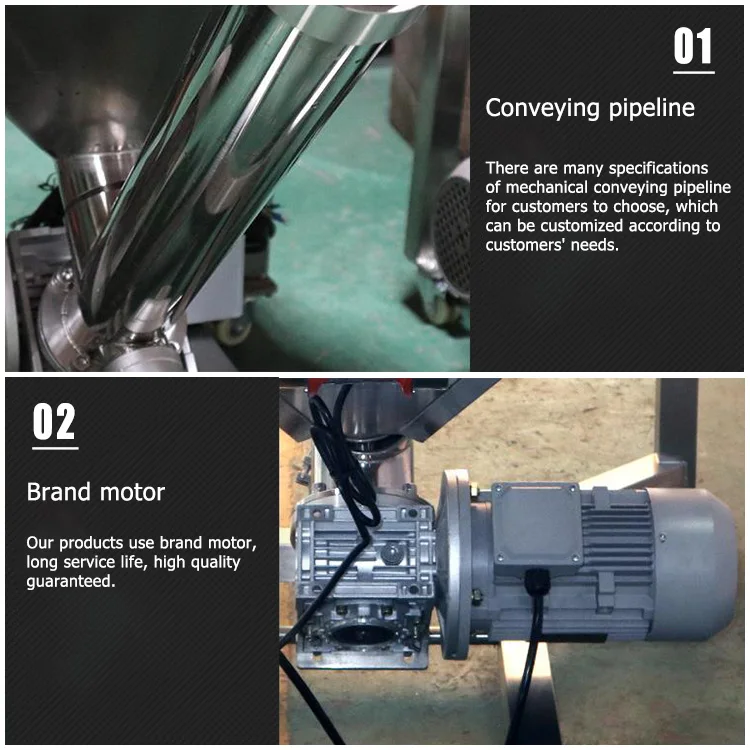 Flexible helix cement auger vertical screw conveyors for grain 