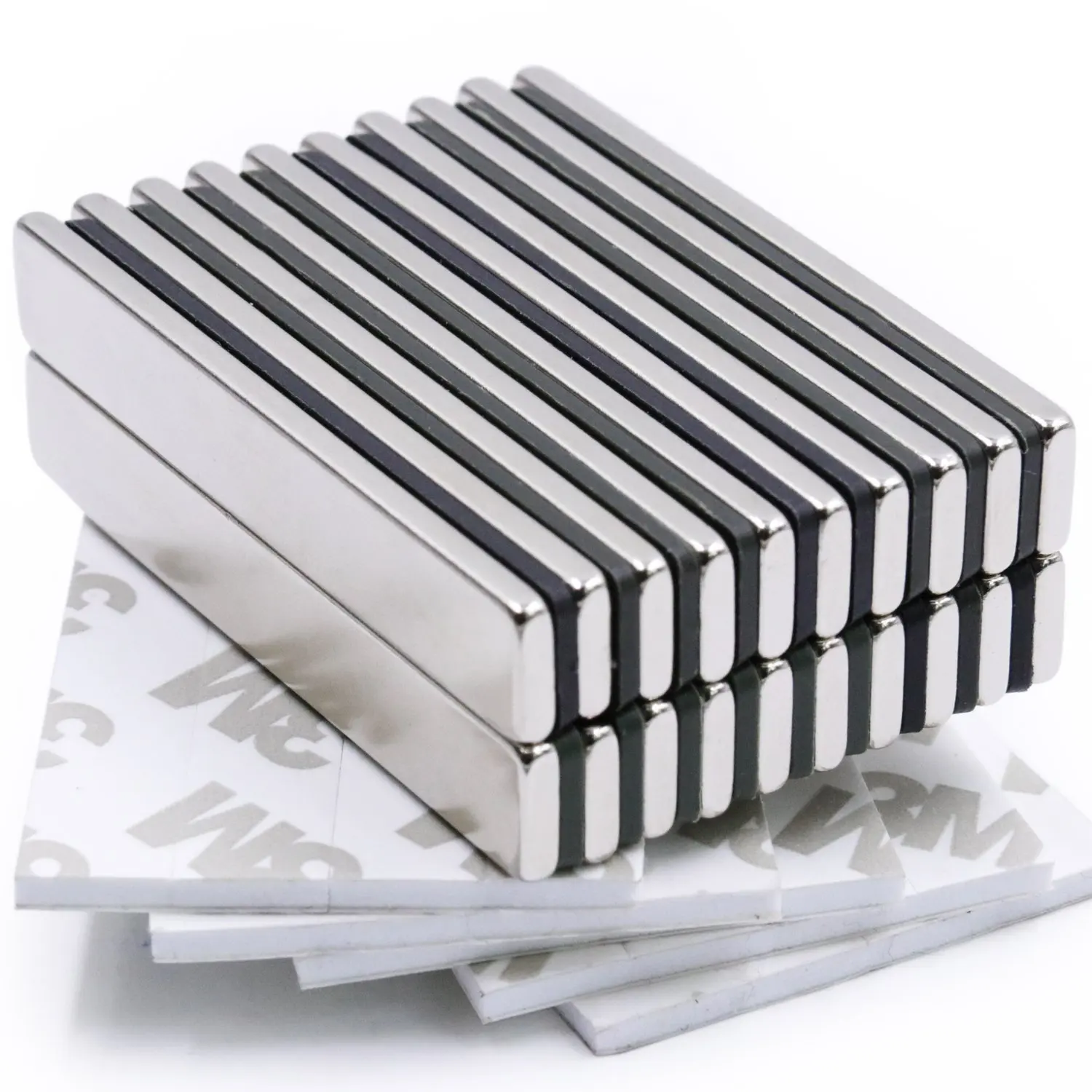 强大的钕棒磁铁,稀土金属钕磁铁-60x10 x 3毫米, 月包