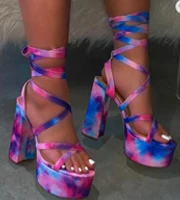 HOT SALE fashion design leopard shoes strap sandals high heel women shoes footwear ladies sandal