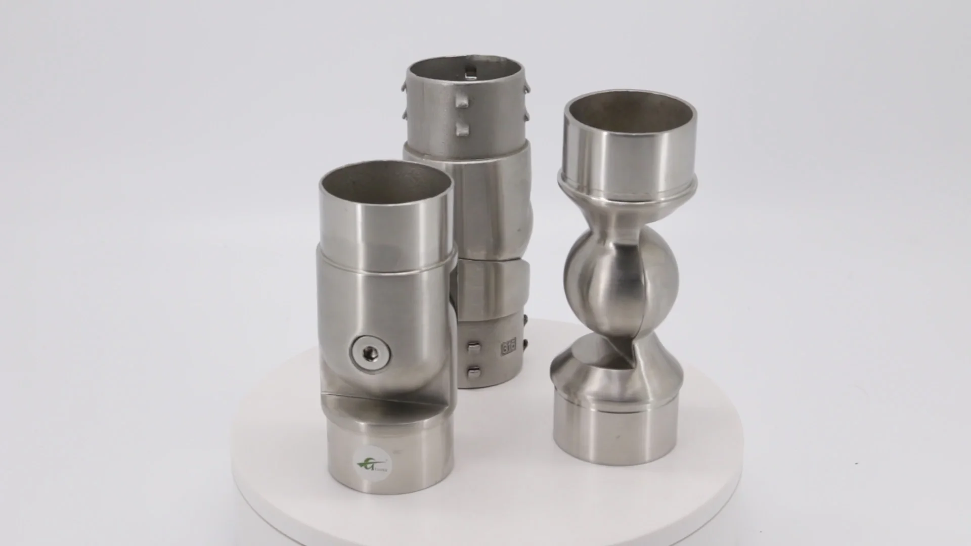 Egoee 3 Way Pipe Connector Stainless Steel Round Tube Connectors 25mm
