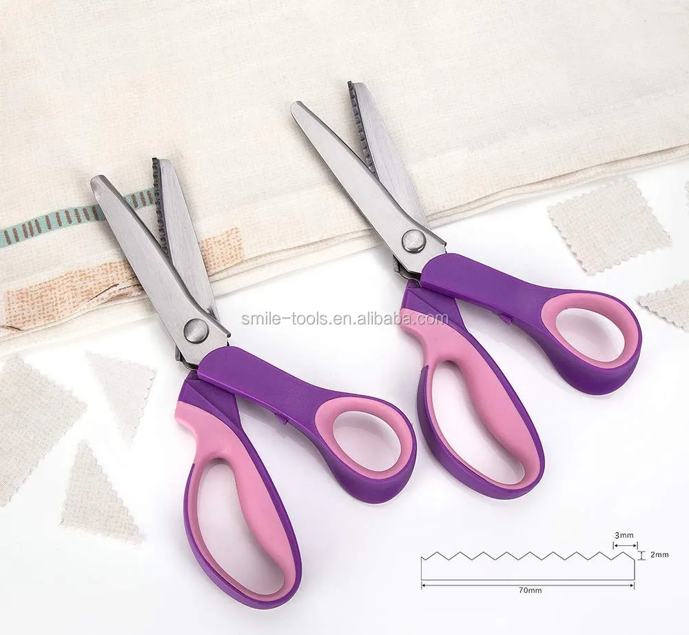Triangle Pattern Scissors Triangle Teeth Tailor Scissors - Precision Cutting Tools
