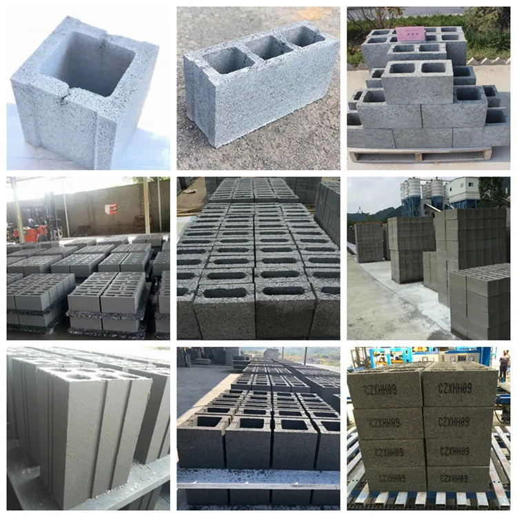 Full Automatic Cement Block Production Line Concrete Paver Machine Manual Interlocking Brick Making Machine