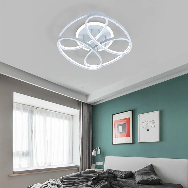 Factory price aluminium silicon modern white IR dimmable led ceiling lighting