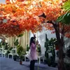 High quality handmade Artificial plant maple tree over 2 meter anti-UV leaves garden & home scenic spot outdoor decor wholesale
