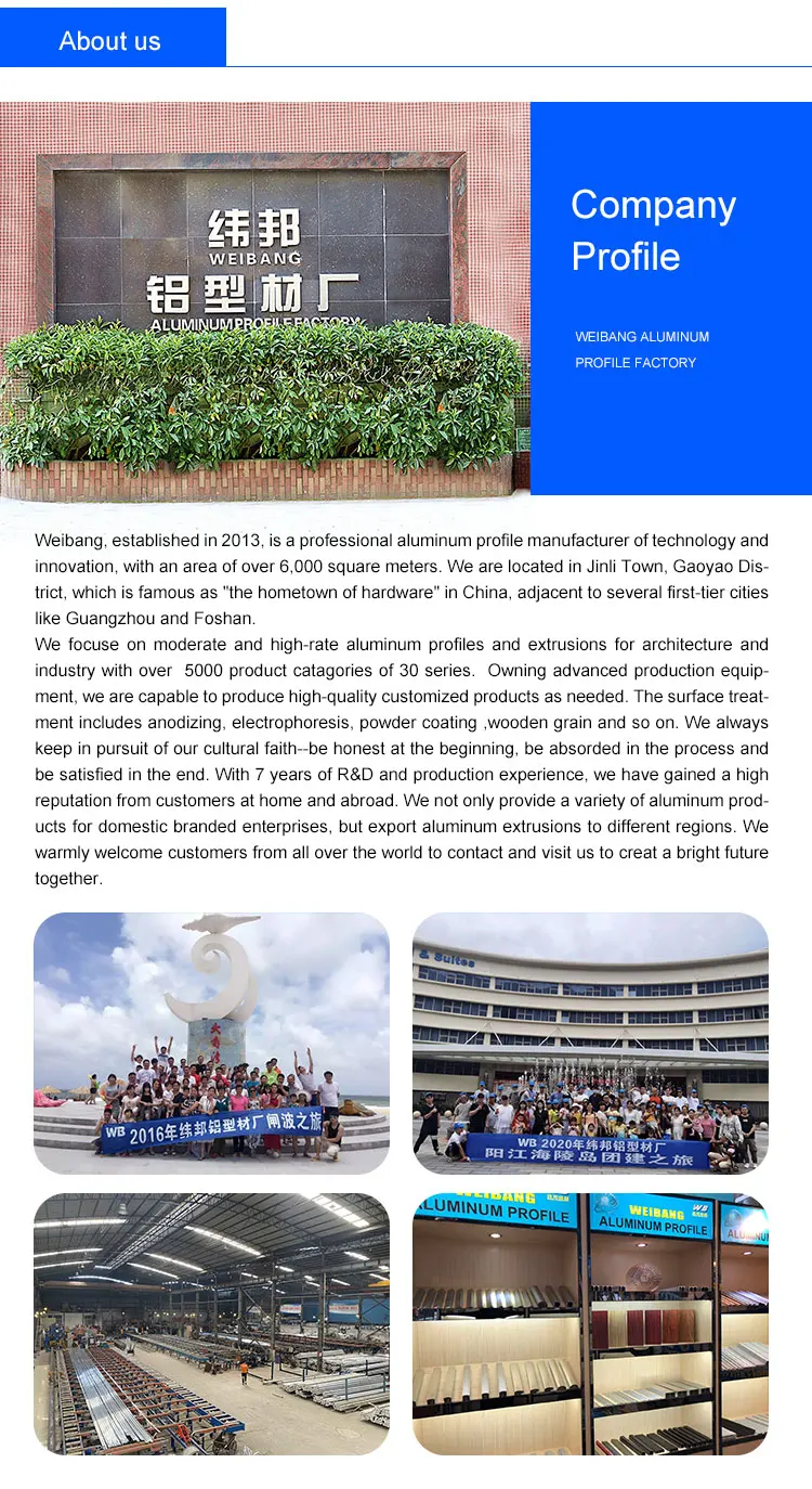 architecture extruded aluminum profile