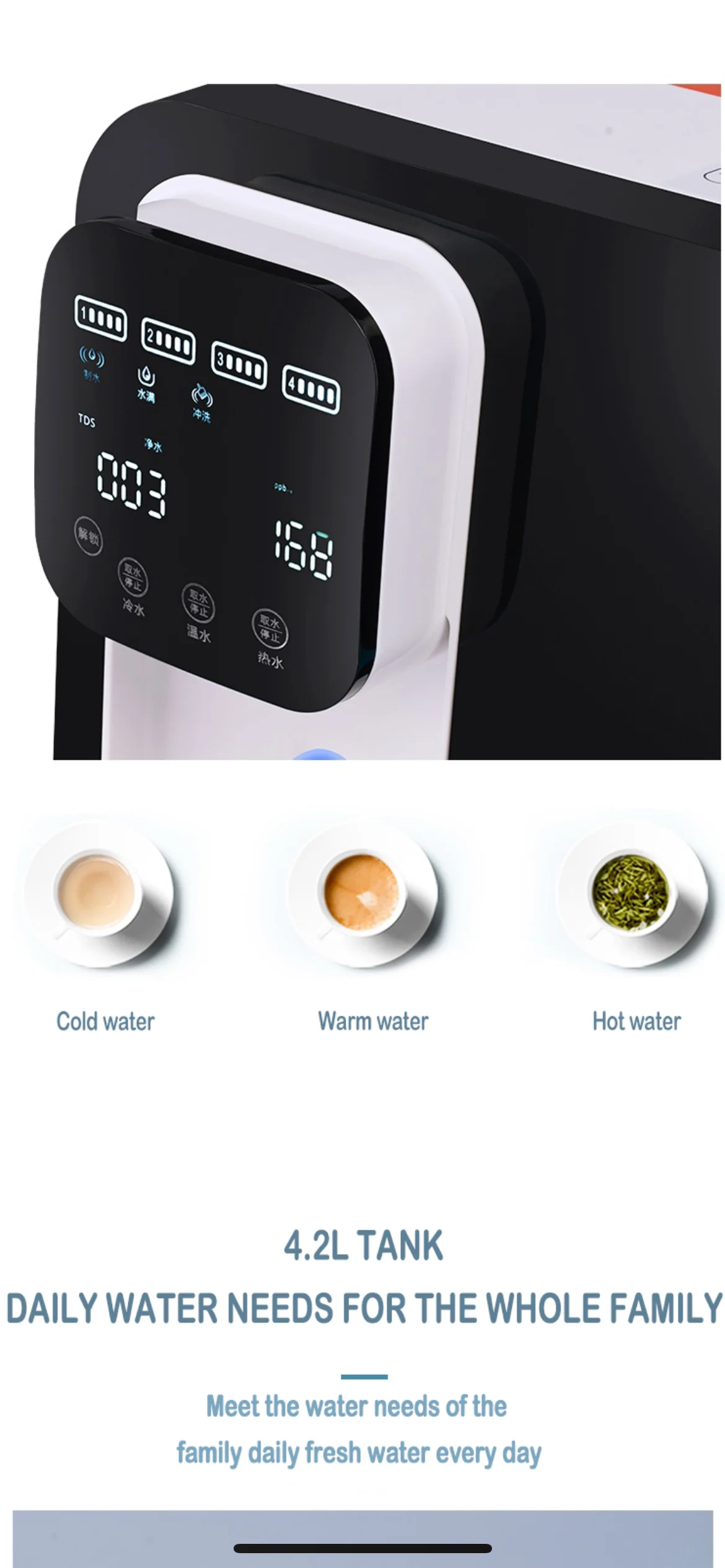 Dispenser Hot Cold Desktop Water Hydrogen Water Filter Or Purifier