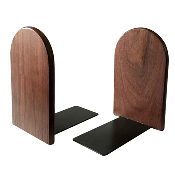 Vintage Natural Black Walnut Non Skid Office Wooden Bookends With Metal Base Buy Wooden Book Holder Wood Book Stand Children Wooden Bookends Product On Alibaba Com