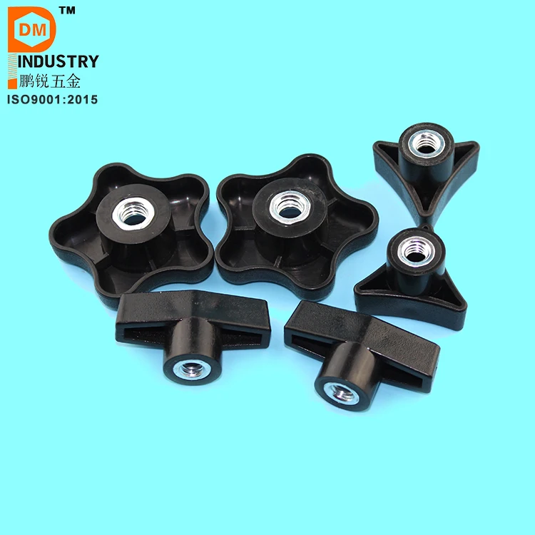 Plastic Handle Nut Wing T Knob Nut Black Color Buy Plastic Knob Nut