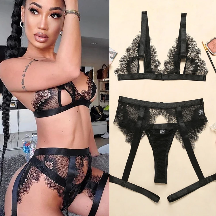 
Women transparent extreme temptation adult fashionable elastic lace Adjustment sexy female lingerie 