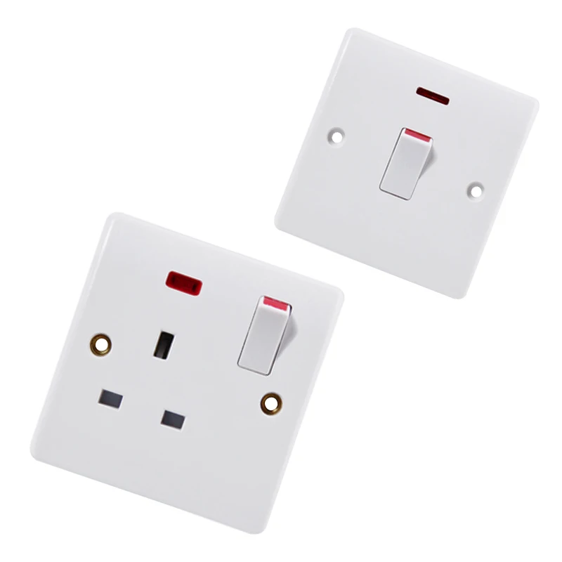 Ghana Tanzania Zambia Wholesaler British Switch Socket And 1gang Light