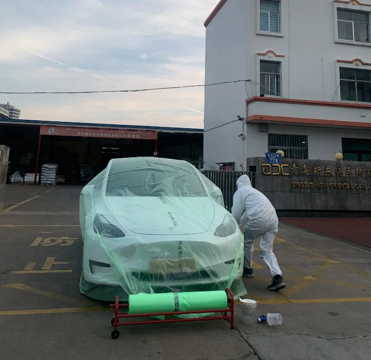 Auto Painting Disposable Durable Universal Plastic Sheeting Film In