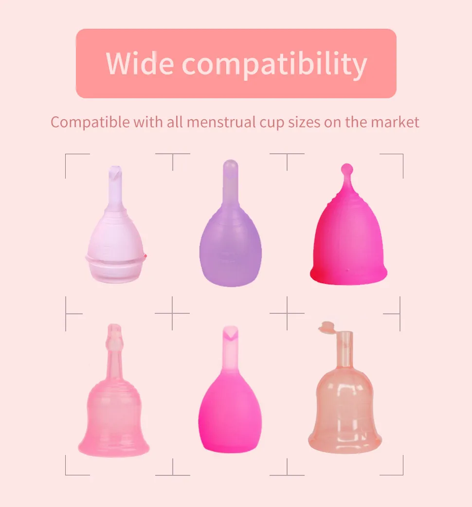 Foldable uv sterilizer menstrual cup holder Cleaner esterilizador copa menstrual