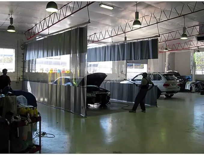 Car Wash Room Partition Curtain Plastic Pvc Balcony Rain Cloth Car Wash