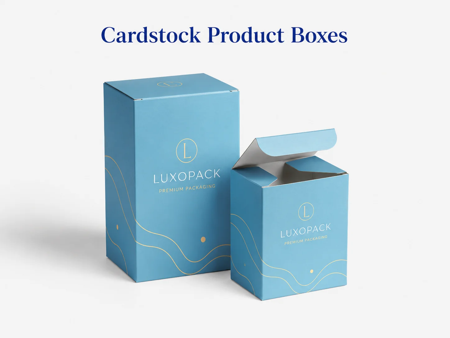 Custom Cardstock Product Boxes folding carton packaging China factory direct