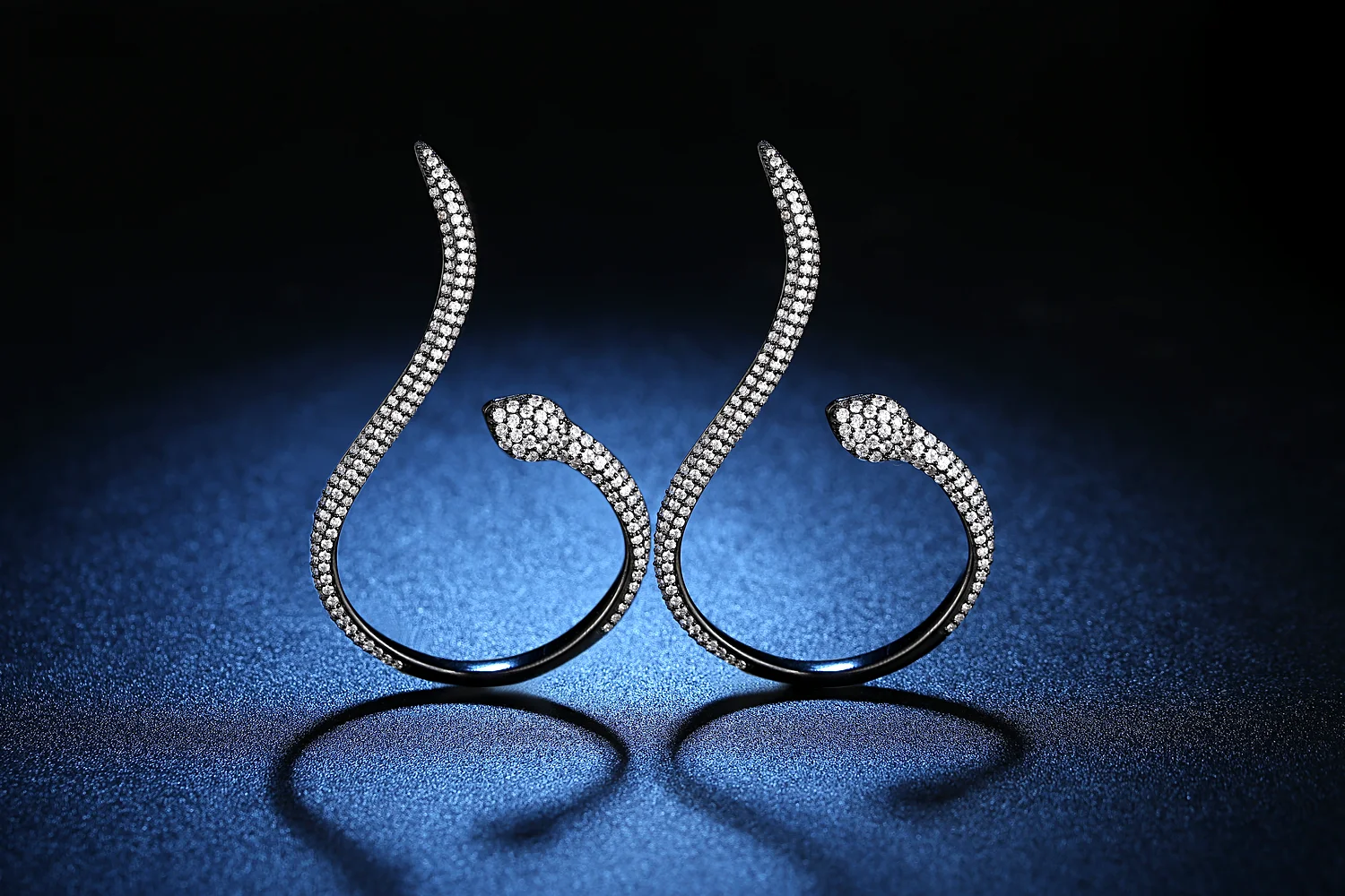Custom animal 925 sterling Silver stud earring CZ jewelry sets for women(图2)