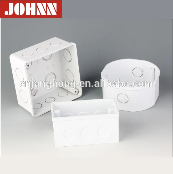 White Octagonal PVC Switch Box - Durable & Versatile