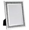 HWM80200 wash mirror glitter twinkle crystal glass photo frame crushed diamond wall decorative mirror photo frame