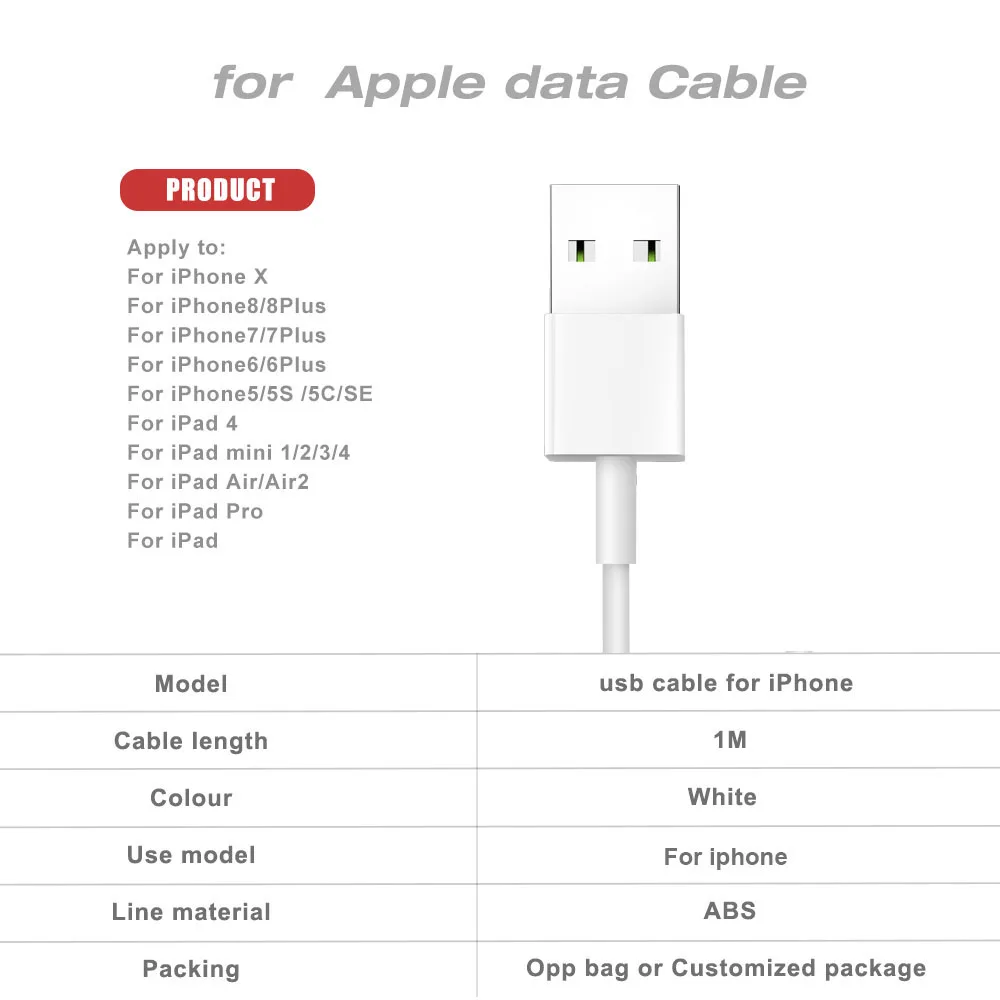 For Iphone Data Cable Original Strong Cell Phone Data Cable For Iphone
