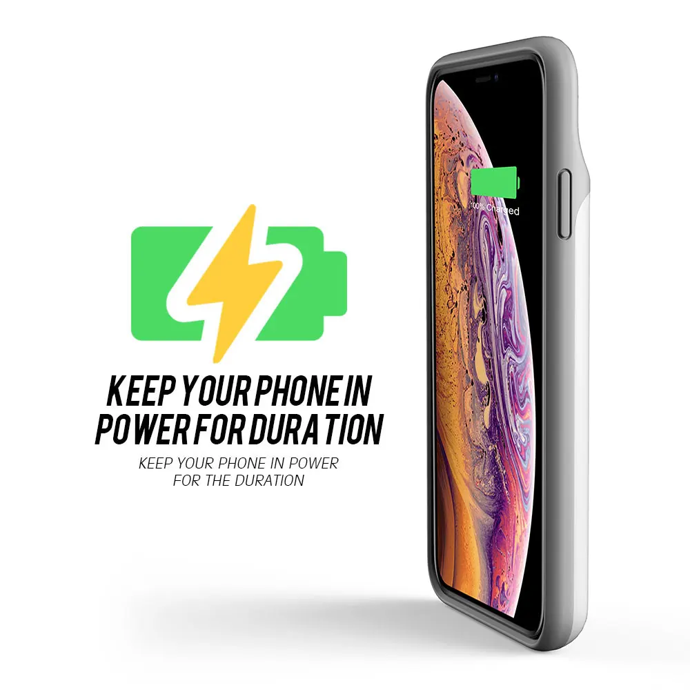De alta calidad de Audio 18650 cargador de bater&iacute;a de la cubierta caso Powerbank para iPhone 6 6S 7 8 Plus X XS X XR max caso de Banco de potencia de - ANKUX.COM