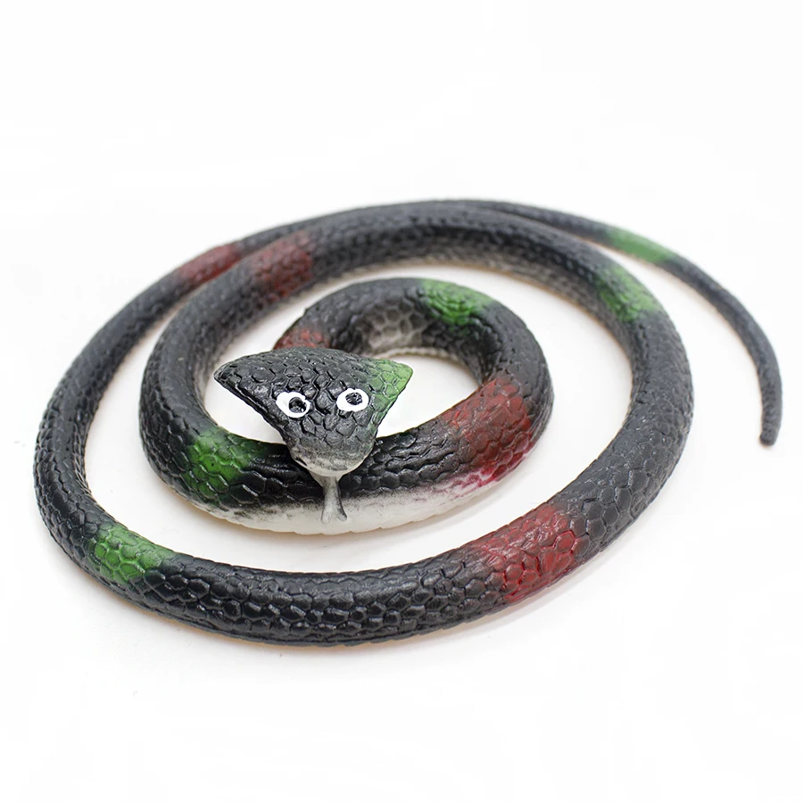 large rubber snakes realistic fake snake black mamba snake toys