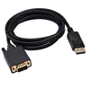DisplayPort to VGA Male to Female For Computer Desktop Laptop PC Monitor Notebook Projector For Lenovos Dell HP HDTV Black