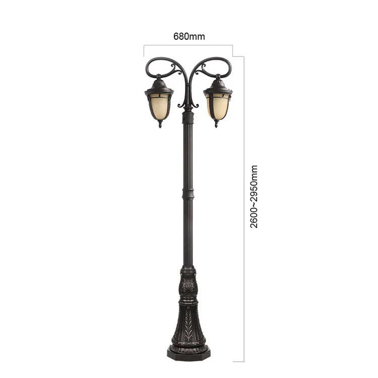 High quality aluminum led E27 6M 5M 4M 3M garden light