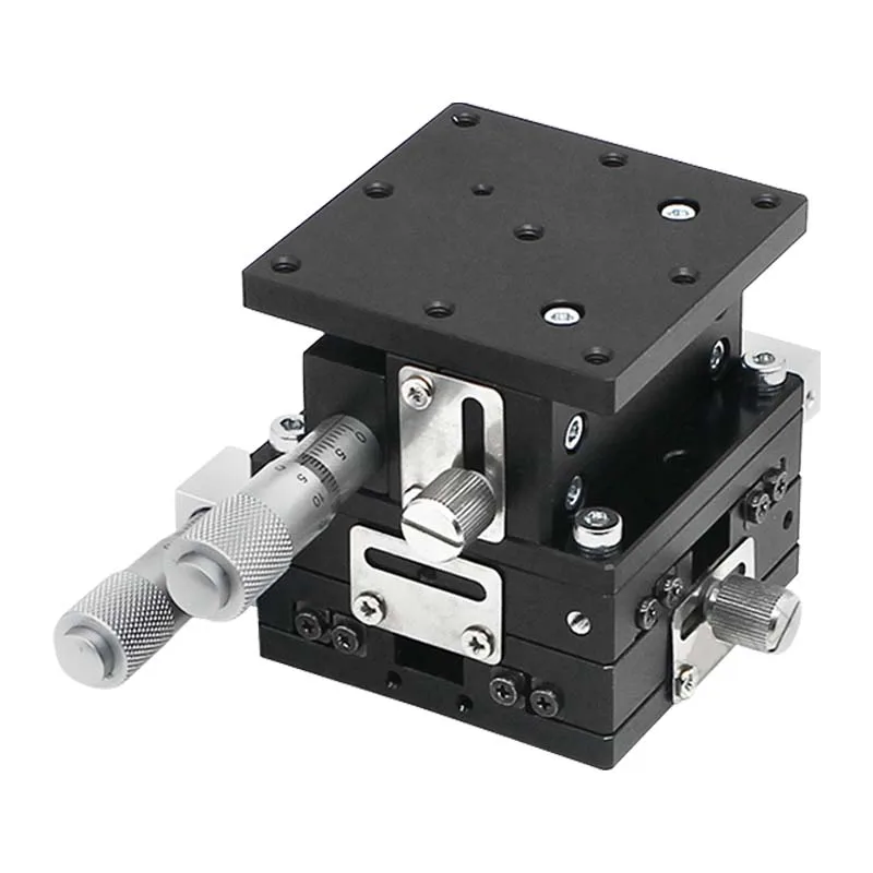 90 three axis motion displacement table aluminum alloy engine manual fine adjustment-17