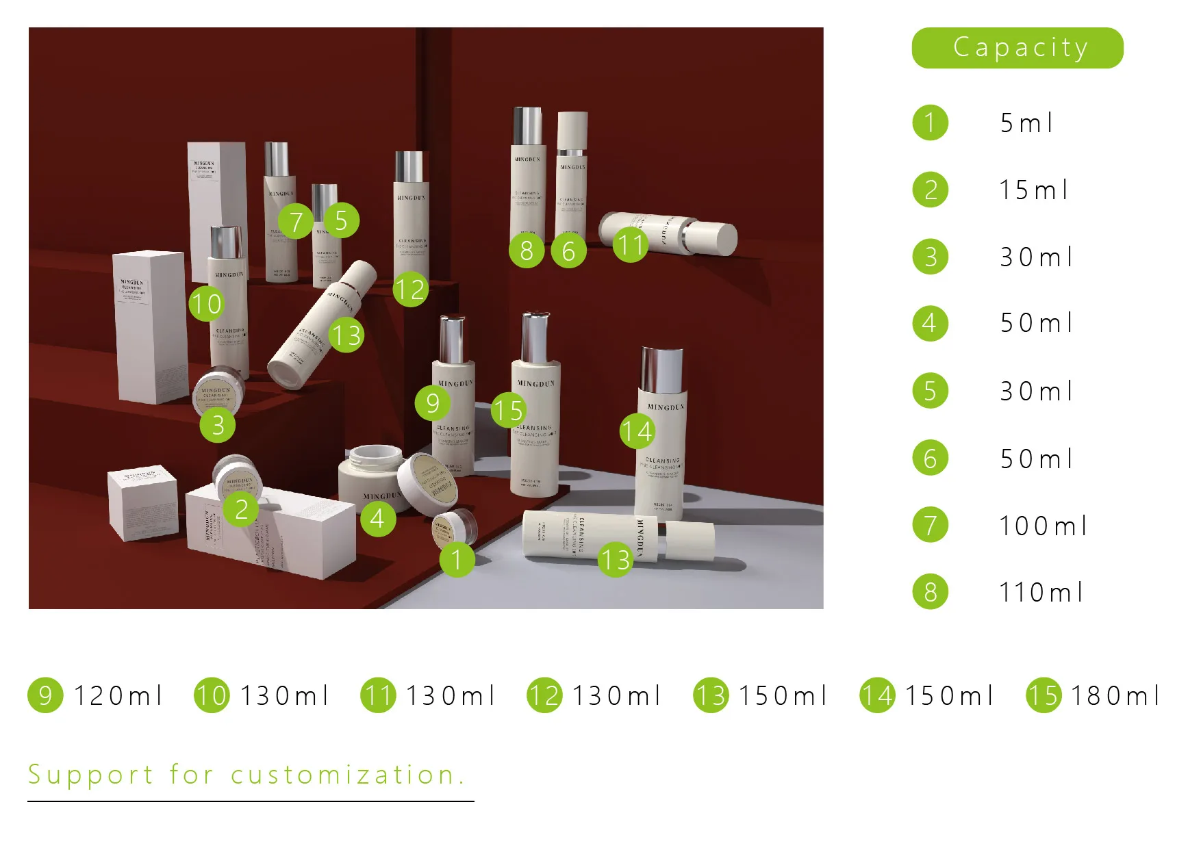 50ml Heavy Cream Jar With Screw Cap Cosmetic Packaging With Petg Square