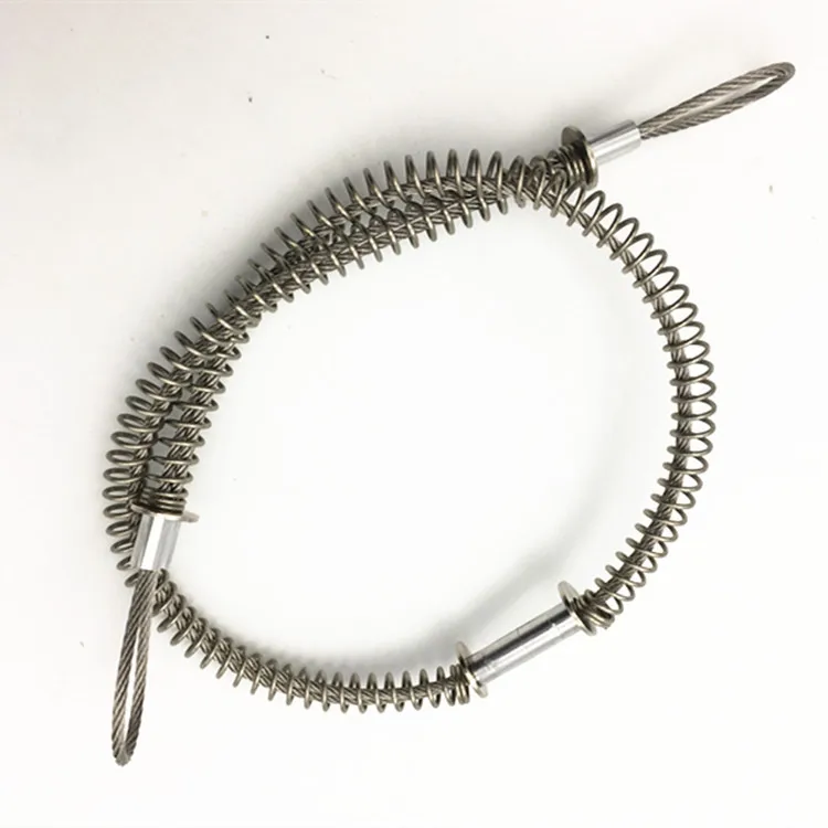 1/8” & SS Springs Galvanized Wire 21” Whip Check 1/2” - 1-1/4” Hose 